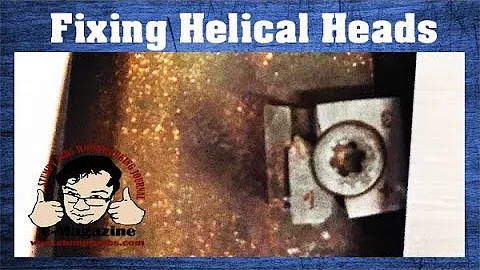 Uh-Oh! Problems with carbide helical jointer/planer heads? (How to fix them!)