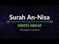 Surah annisa  idrees abkar  english translation
