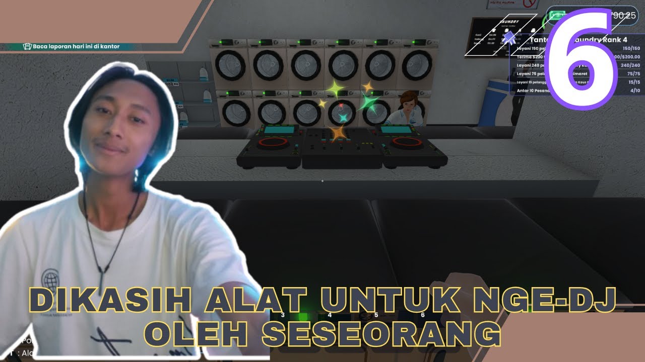 Ada Yang Ngasih Turntable Untuk Nge-Dj Wowwwww - Laundry Store Simulator - Part 6