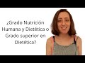 ¿Grado Nutrición Humana y Dietética o FP Dietética? #diferencias #fp #universidad