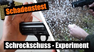 Experiment: Schadenstest - Wie gefährlich sind Schreckschusswaffen?