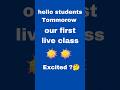 first live stream at 1:30 pm#firstlive #livestream