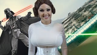 Star Wars DIY - Princess Leia Hologram Phone Hack - RIP Carrie Fisher | Screen Team