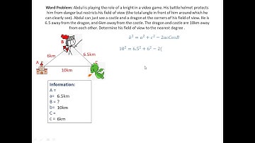 Cosine Law Word Problem