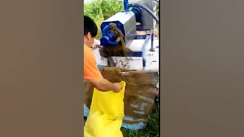 Cow dung chicken manure pig manure dewatering machine