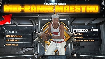 FIRST LEGEND "MID-RANGE MAESTRO" BUILD ON NBA2K20(RAREST)