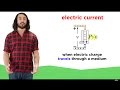 Electric potential current and resistance