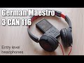 Headphone Review German Maestro 3 CAN 116 - a budget option