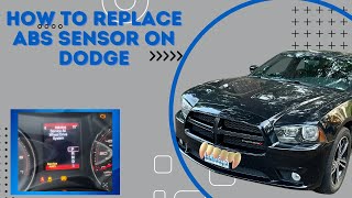 How to quickly replace ABS sensor on your dodge Common cause for abs, traction control light
