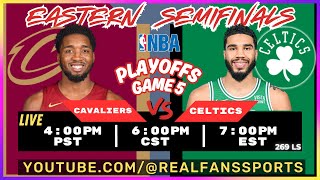CLEVELAND CAVALIERS vs BOSTON CELTICS | EASTERN SEMIFINALS GAME 5 | PLAY BY PLAY | REAL FANS SPORTS