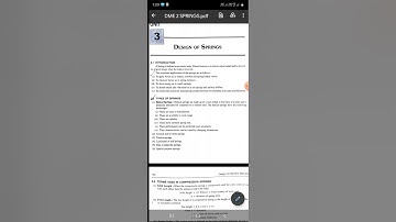 DME 2 , Design of Springs , Introduction and terms used in SPRINGS