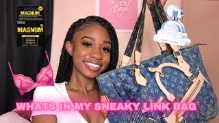 WHATS IN MY SNEAKY LINK BAG?| Tips and essentials you need !