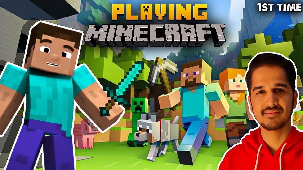 Learning minecraft with my friends 😁 playing Minecraft for the first ...