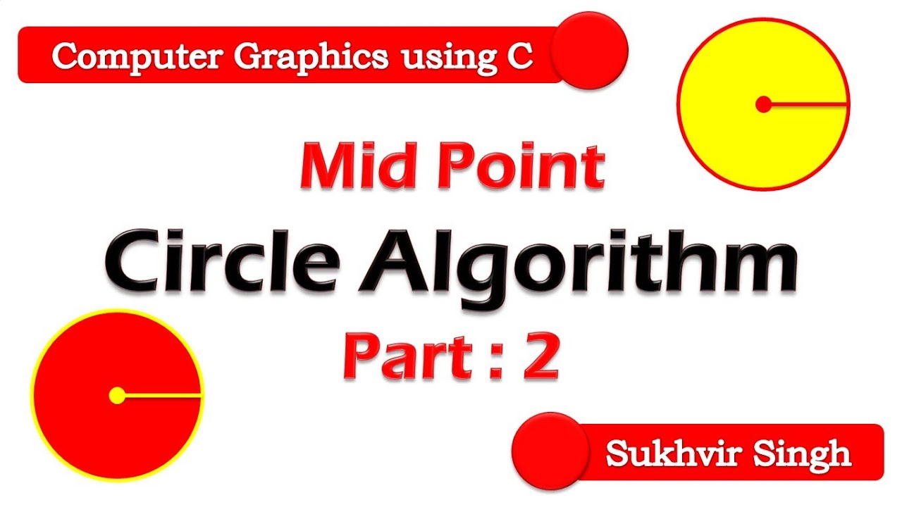 Mid Point Circle Algorithm : Part 2 - YouTube