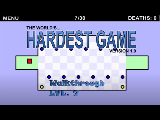 The World's Hardest Game - Walkthrough Level 7 