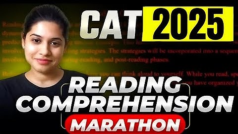 101 RC Questions to CRUSH Your  Fears | CAT 2025