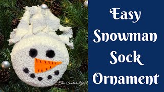 Christmas Crafts: Easy Snowman Ornament | Easy Sock Snowman | Easy Snowman DIY screenshot 5
