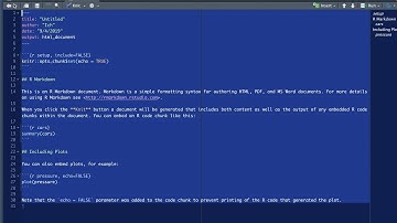 Create new Rmarkdown-File in RStudio