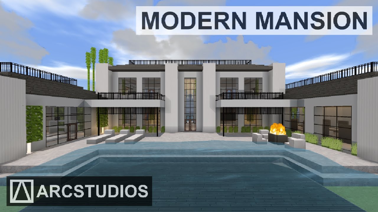 Minecraft Modern Mansion 5 Quartz House DOWNLOAD Arcstudios YouTube