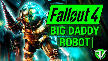 FALLOUT 4: How To Make BIG DADDY Robot Companion in Fallout 4! (Automatron DLC Robot Build)