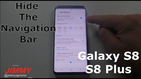 How To Hide The Navigation Bar | Galaxy S8/S8+