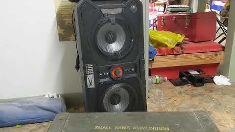Homemade ammo can bluetooth speaker