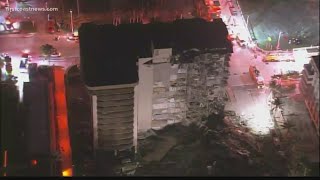 Rescue efforts underway after high-rise building partially collapses near Miami Beach