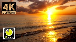 Beach Screensaver - Sunrise - 10 Hours - Oled Safe - No Burn-In