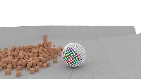 Animación Cubo-De-Cubos, Esfera (Atom Array) con esferas (Mograph), Rampa