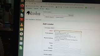 How to add a vendor in Koha Software? screenshot 4