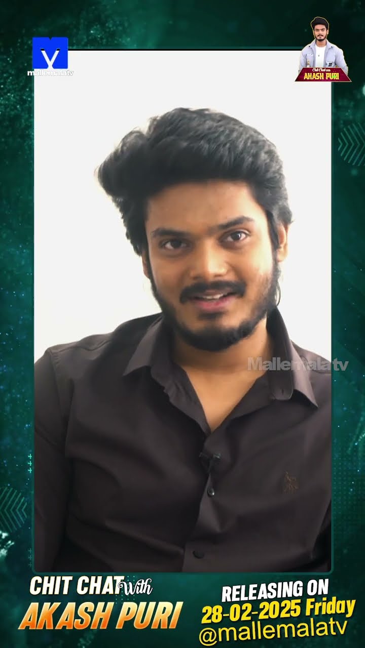 #Shorts - Chit-Chat with Akash Puri Promo - #AkashPuri- #ChitChatSeries - Mallemalatv