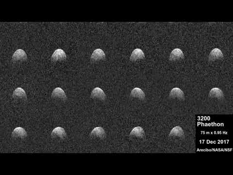 La NASA publica imágenes del "peligroso" asteroide 3200 Faetón durante su paso cercano a la Tierra