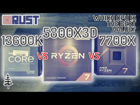 Faceoff e10 \ Rust \ 13600K vs 5800X3D vs 7700X // Which CPU is the Best Value?