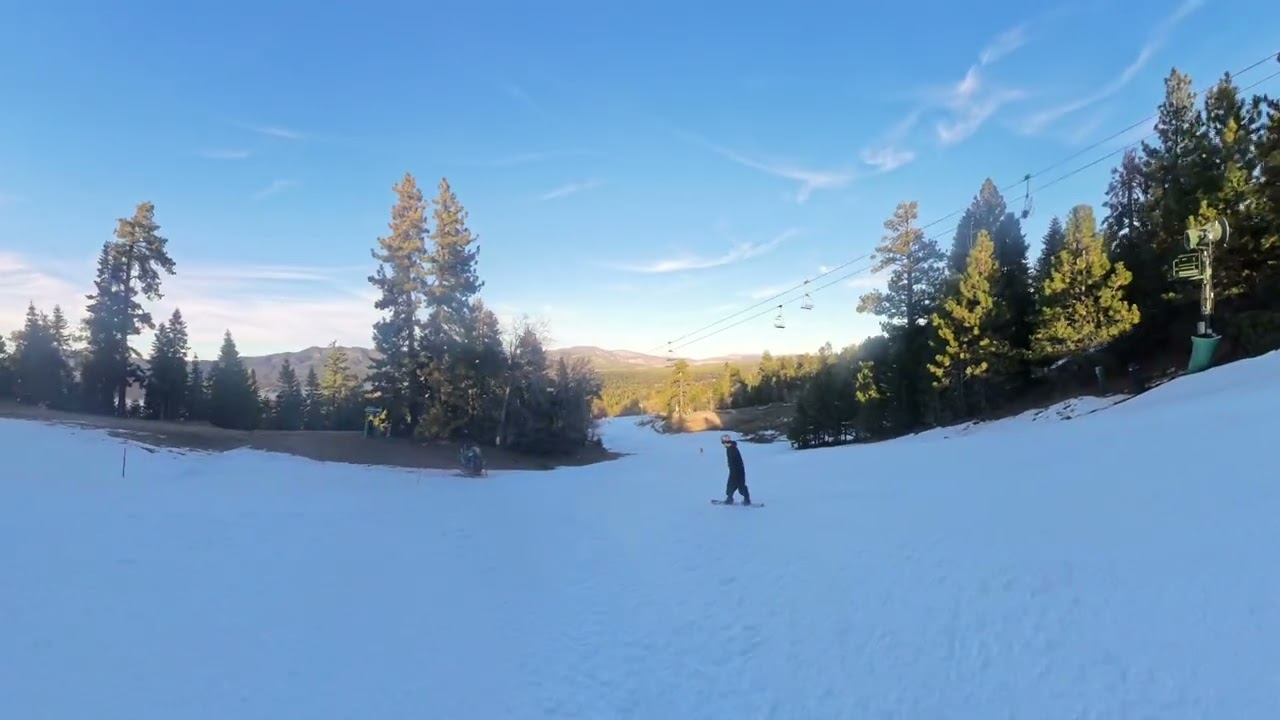 Snowboarding at Snow Summit, Big Bear Resort, Ca.