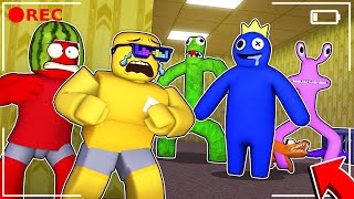Finding RAINBOW FRIENDS in BACKROOMS Roblox