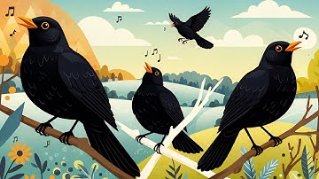 Song and calls of the Blackbird 🍀 Birds of Croatia 🇭🇷 Relax with the beautiful song of Blackbird