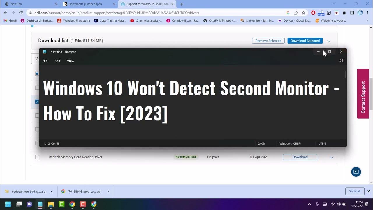 Windows 10 won t detect second monitor how to fix 2023 youtube