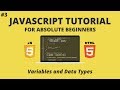 JavaScript for Beginners #3 - Variables and Data Types
