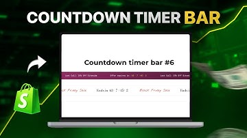 Add a Scrolling Countdown Timer Above the Header in Shopify | Works in ALL Themes