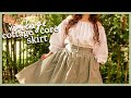 Making a Vintage Inspired #cottagecore Skirt | sewing, diy your own vintage look