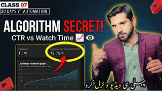 YouTube Algorithm Secret: CTR vs Watch Time (How Videos Go Viral) | Class 07