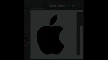 Logo design in illustrator tutorial  | Create apple logo in adobe illustrator 2021 #shorts
