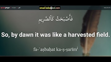 سورة القلم ... بصوت الشيخ القارئ عبيدة موفق ... السورة رقم [68]