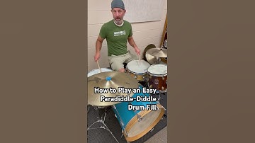 How to play an easy Paradiddle-diddle drum fill #drums #drumlessons #drumfill #drumlife #paradiddle