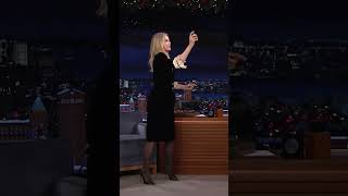 #MichellePfeiffer shows Jimmy how to apply Henry Rose fragrances! #shorts
