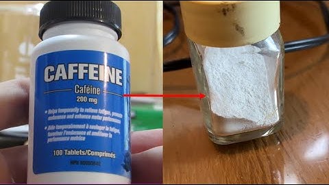How to Isolate Caffeine from Caffeine Pills