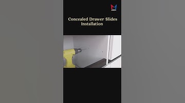 How to install concealed drawer slides❓| Living room cabinet | 3D animation #shorts