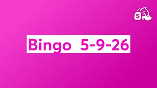 Bingo  5-9-26