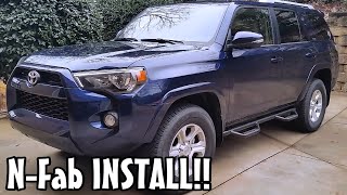 2016 toyota 4runner n-fab running board installation