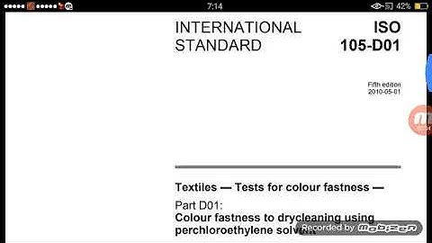 Colour fastness to drycleaning ISO 105 D01